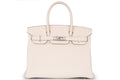 Ivory Top-Grain Leather Handbag for Women | Structured Designer Tote