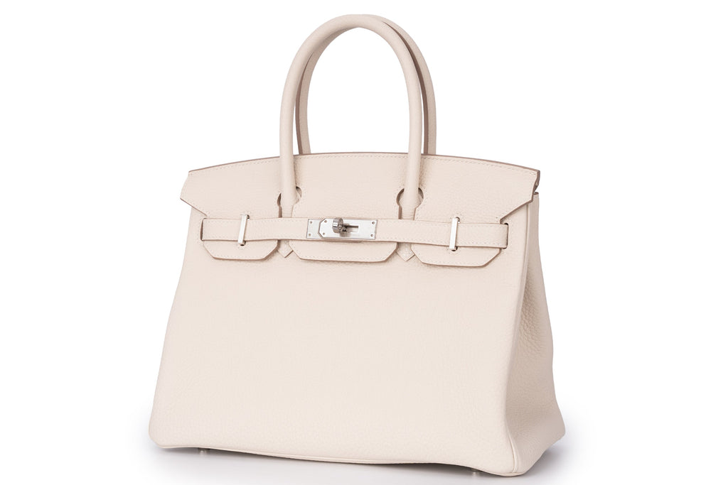 Ivory Top-Grain Leather Handbag for Women | Structured Designer Tote