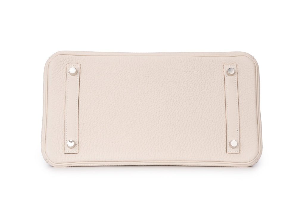Ivory Top-Grain Leather Handbag for Women | Structured Designer Tote