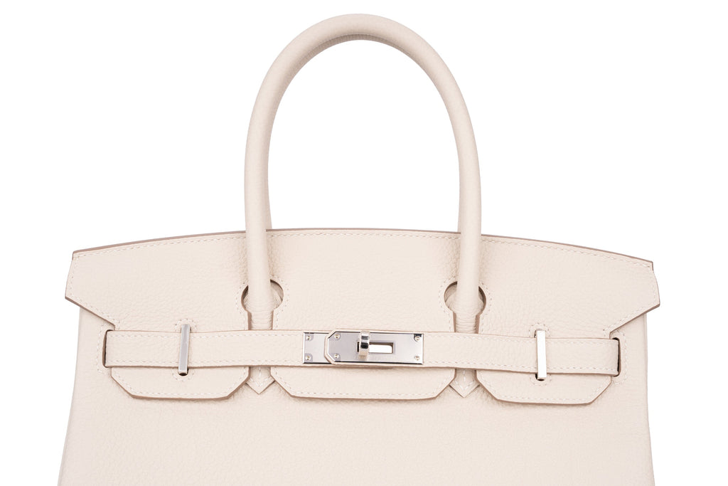 Ivory Top-Grain Leather Handbag for Women | Structured Designer Tote
