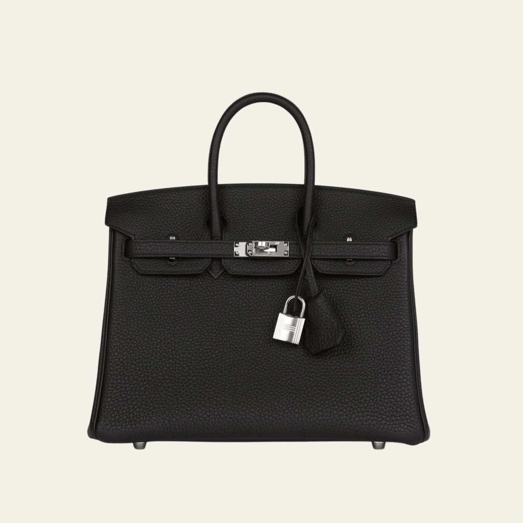 Black Leather Handbag for Women | Timeless Structured Tote