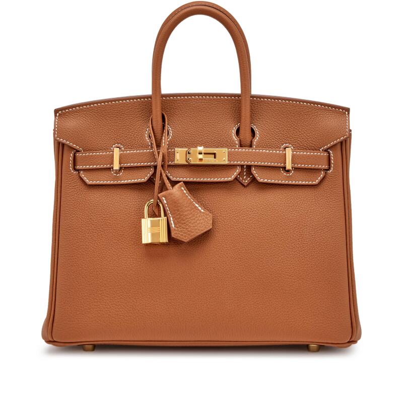 Caramel Structured Top Handle Bag