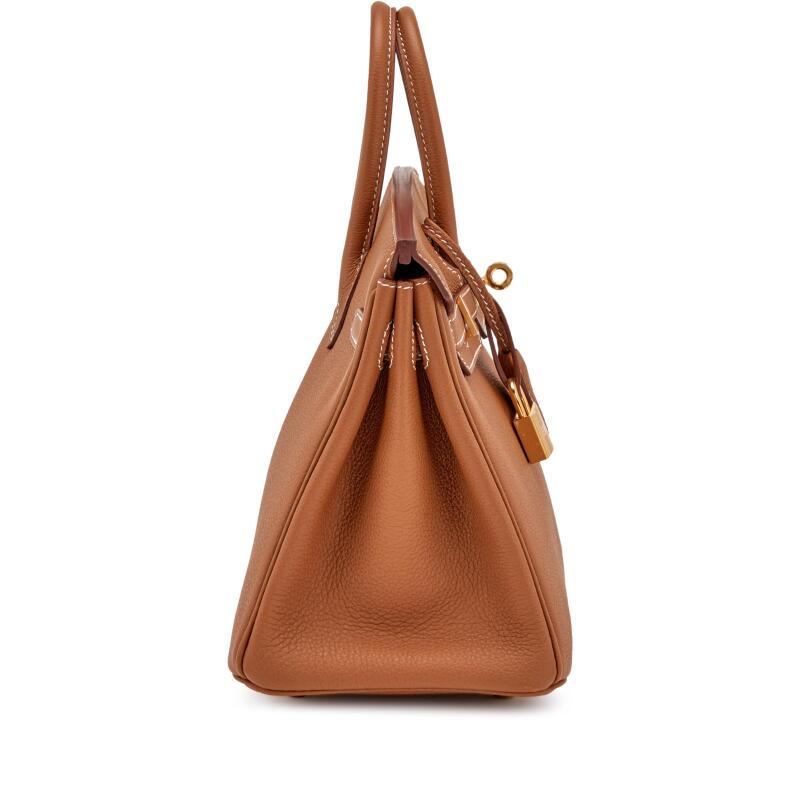 Caramel Structured Top Handle Bag